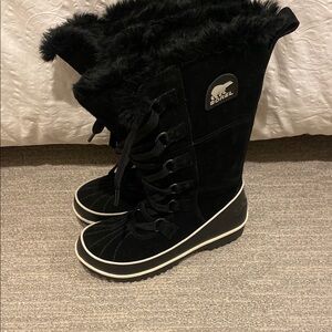 Sorel Black Joan of Artic Winter Boots Waterproof